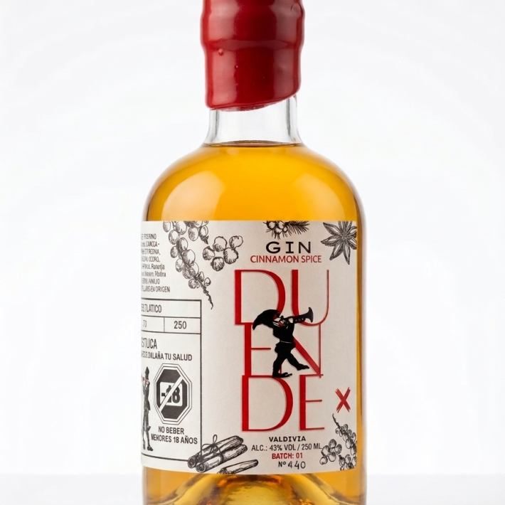 Gin mini 250cc cinnamon spice